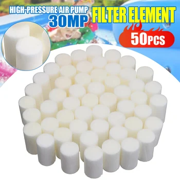 Filtre de Pompe Haute Pression 152, Recharge 30MPa, en Fibre de Coton, pour Purifier l'Eau, Kit de Remplacement du Système de Compresseur d'Air, 50 Pièces