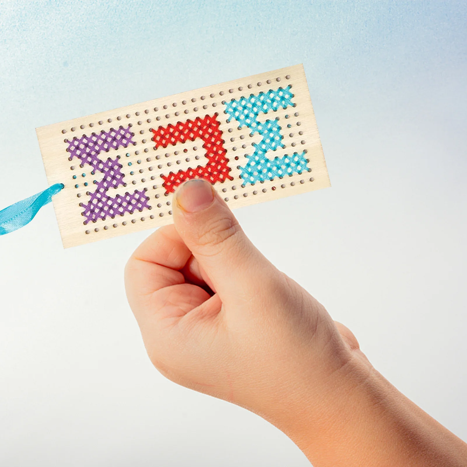 

1Set Wooden DIY Bookmarks Blank Embroidery Cross Stitch Book Marks for Students Writers Daily Reading Gifts Handmade