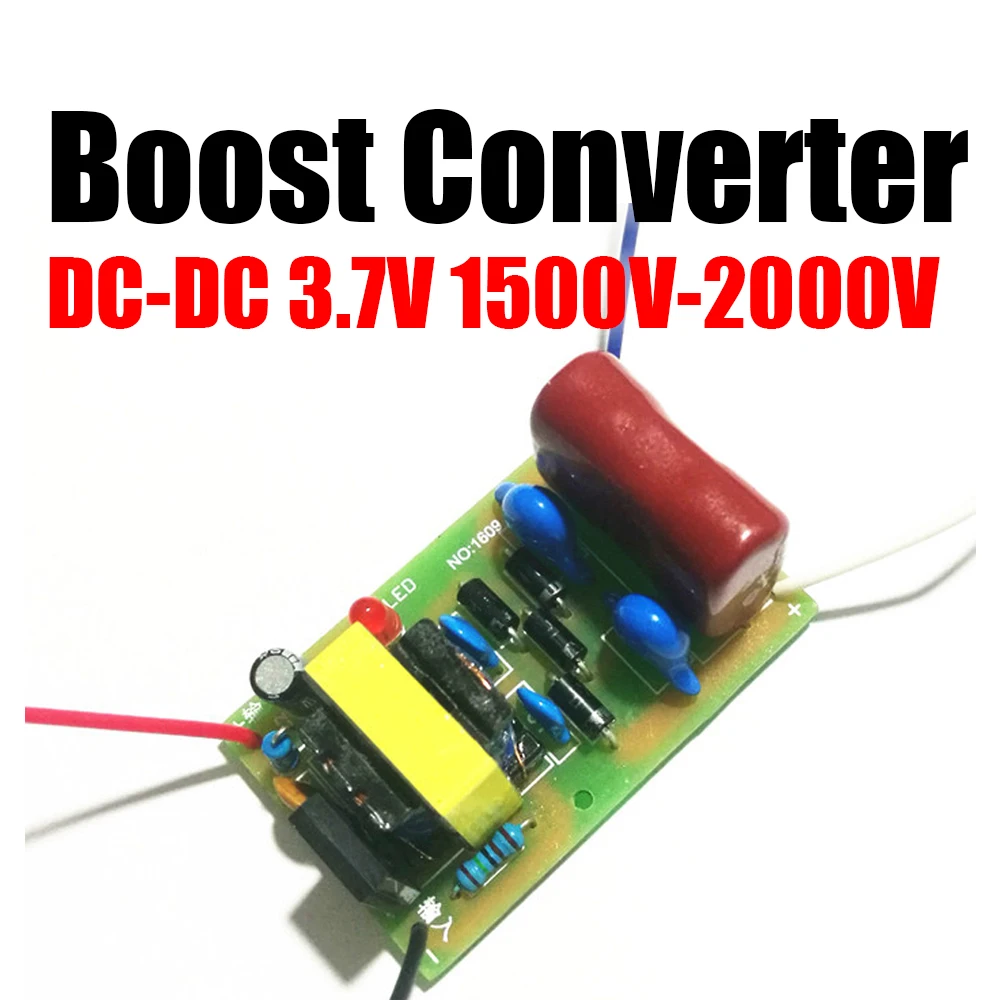 DC 3V 3.7V 4.2V To 2000V Booster Boost POWER Converter Super Arc Pulse Electric Shock High Voltage FOR Negative Ion Generator