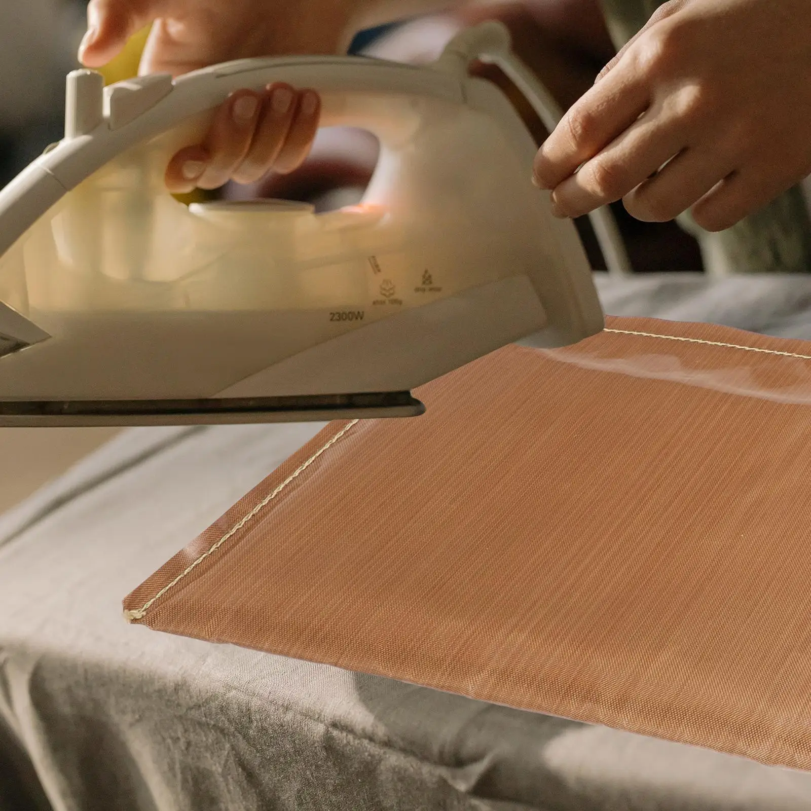 2 pçs travesseiro durável ferro pressionando esteira automática profissional almofada de engomar algodão vinil