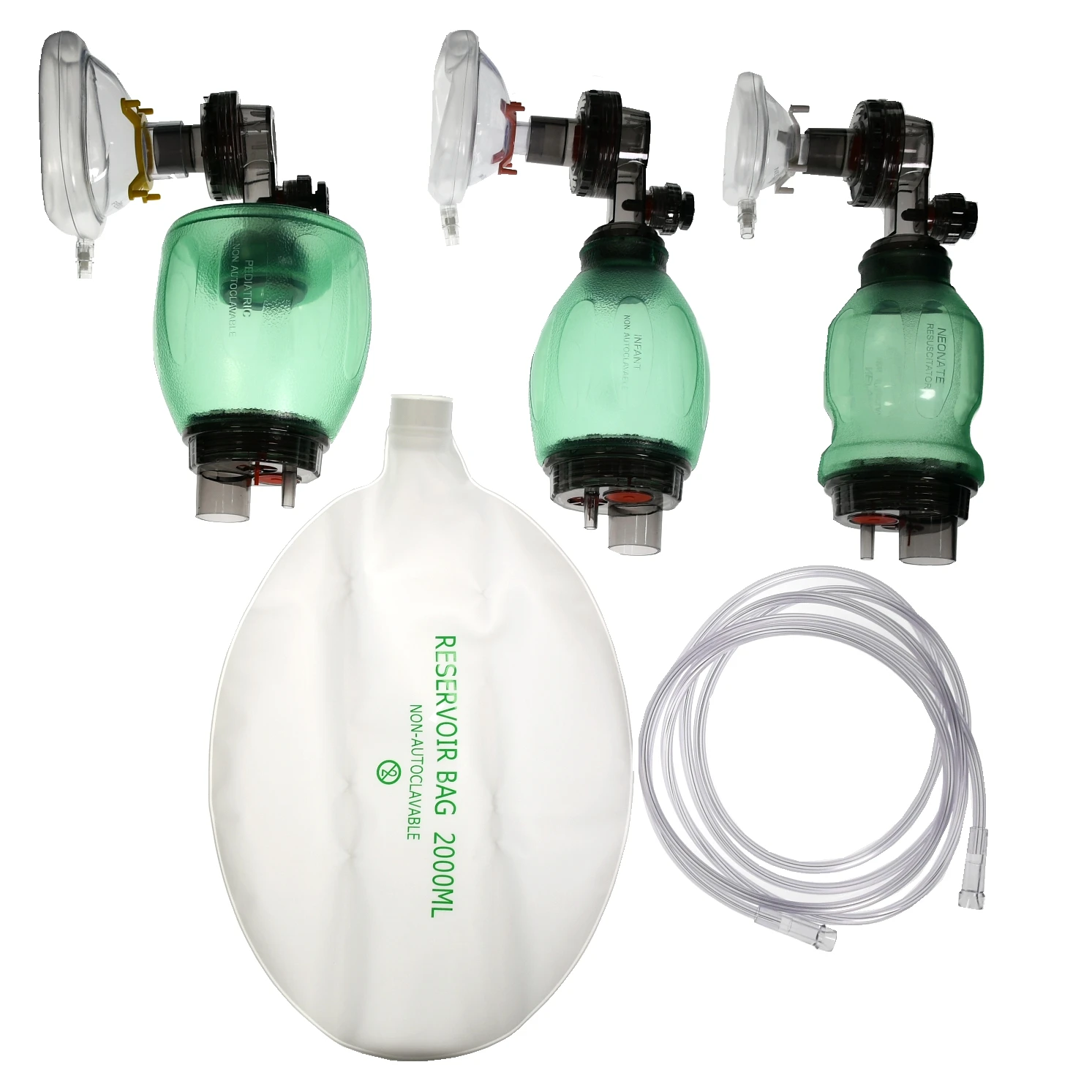 Artificial Resuscitator Emergency Ambu Bag Manual Resuscitator for First Aid Manual PVC Adult/Child Resuscitation Ambu Bags