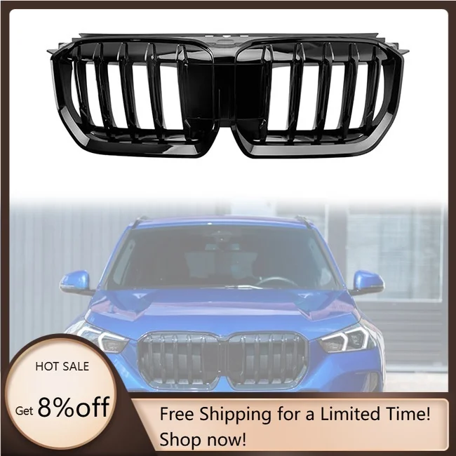 

2022-2023 Single Slat Gloss Black ABS Front Bumper Grille for X1 U11 U12 Auto Replacement