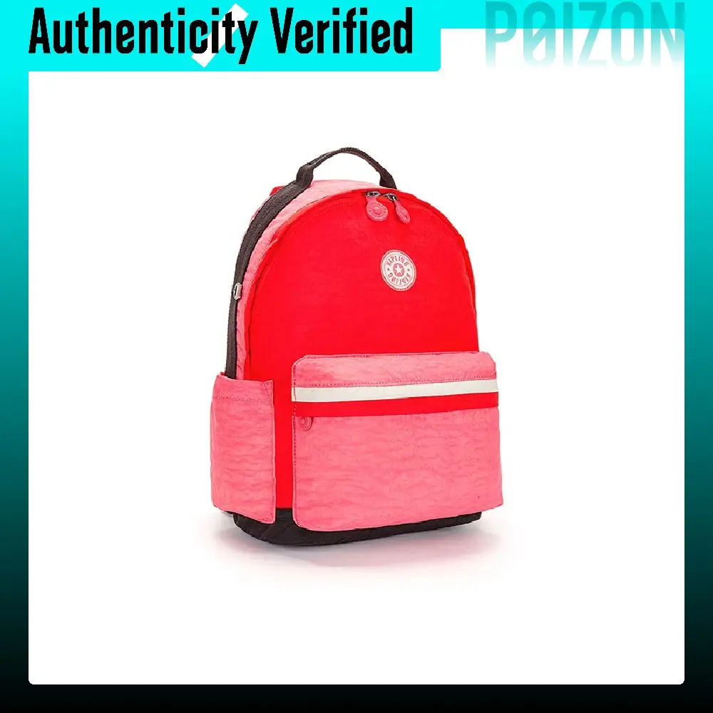 Kipling Polyamide Backpack Medium Unisex Pink & Orange Block Patchwork/White, Black & Green Patchwork KPKI7826S7M10OS