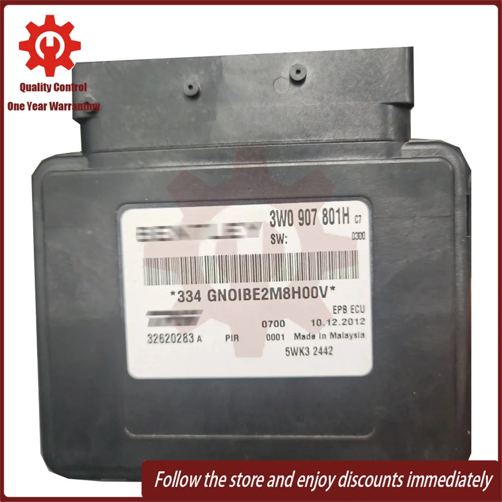 3W0907801H Electronic Parking Brake Control Module EPB ECU For Bentley Continental GT GTC Flying Spur Supersports 2007‑2014