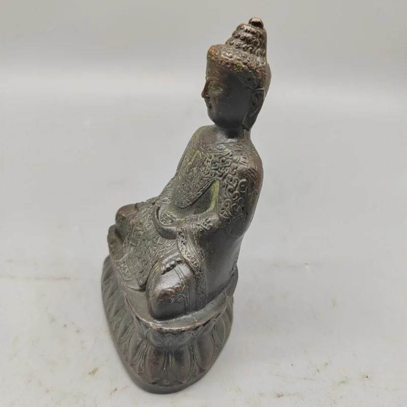 Exquisite craftsmanship antique bronze Buddha statues Chinese style Zen ornaments home Buddha hall tabletop decorations
