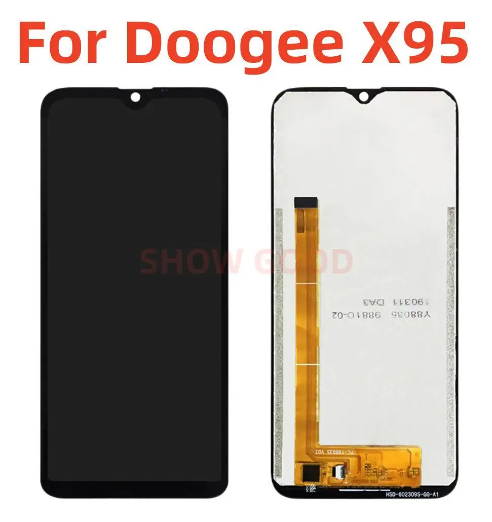 

6.52'' 100% Original For Doogee X95 LCD Display Touch Screen Digitizer Repair Parts Assembly For Doogee X95 Pro Phone +Tools