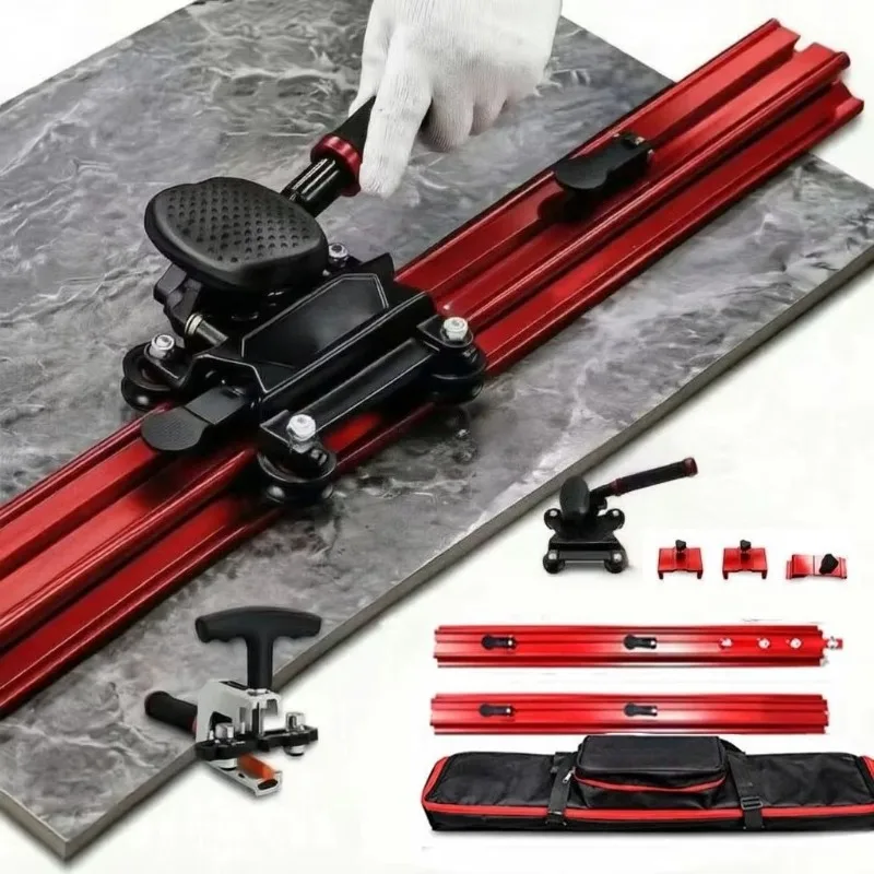 ML2000 High Precision Manual Tile Cutter Portable Three‑Blade Slim Slab Cutter Max 1800mm ForCeramic Porcelain Large Format Tile
