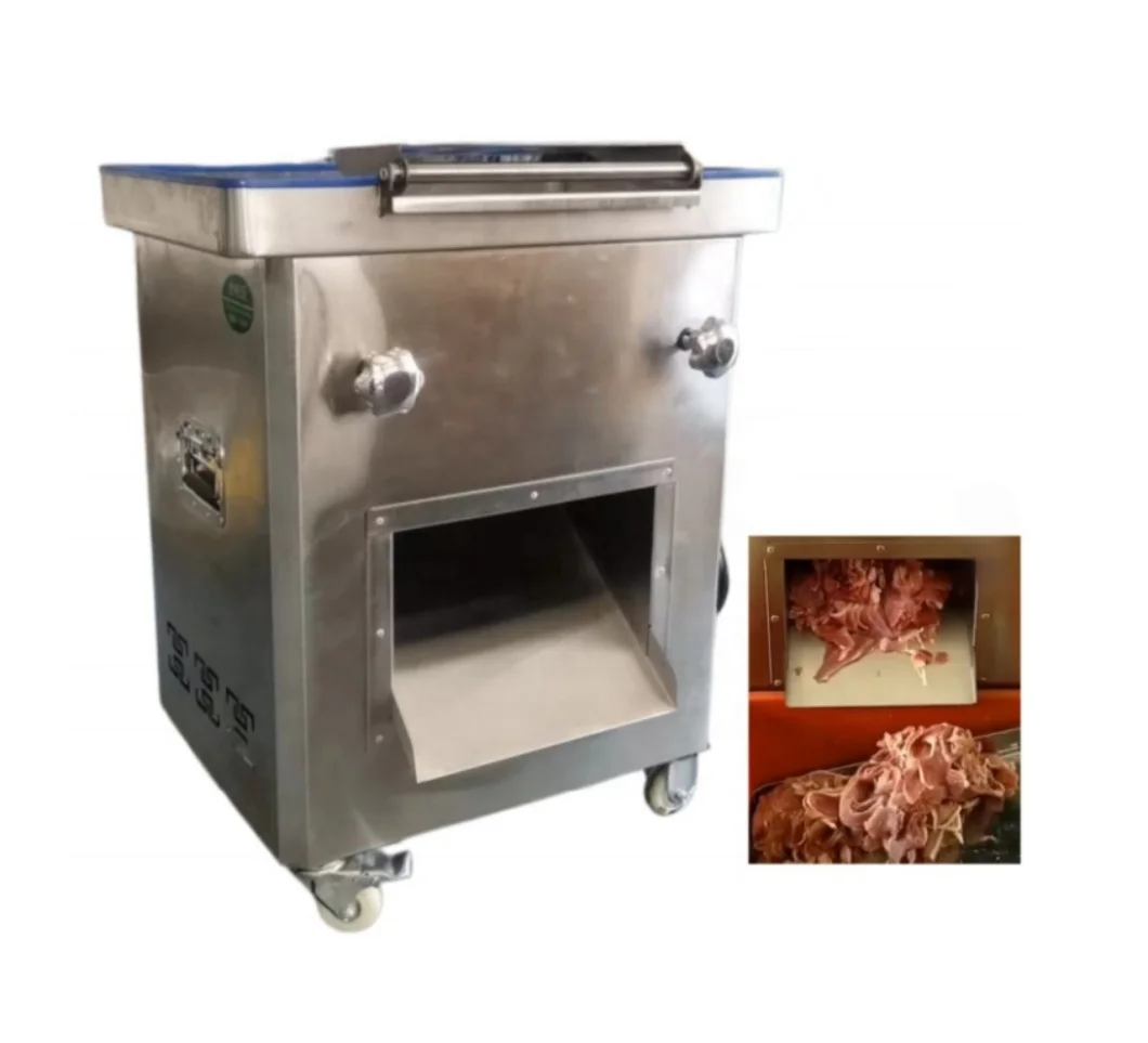 Electric Commercial Meat Slicer Stainless Steel Meat Cutting Machine For Butcher Restaurant Use