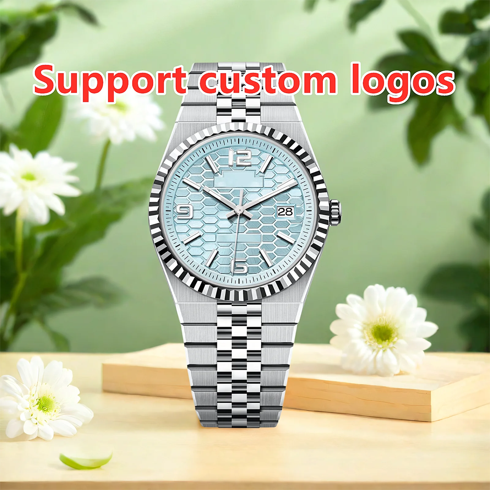 2026 NEW Men's Watch China NH35 Flat Jubilee Machinery Watch Automatic Mechanical Movement Watch Luxury Watches China NH35 Watch