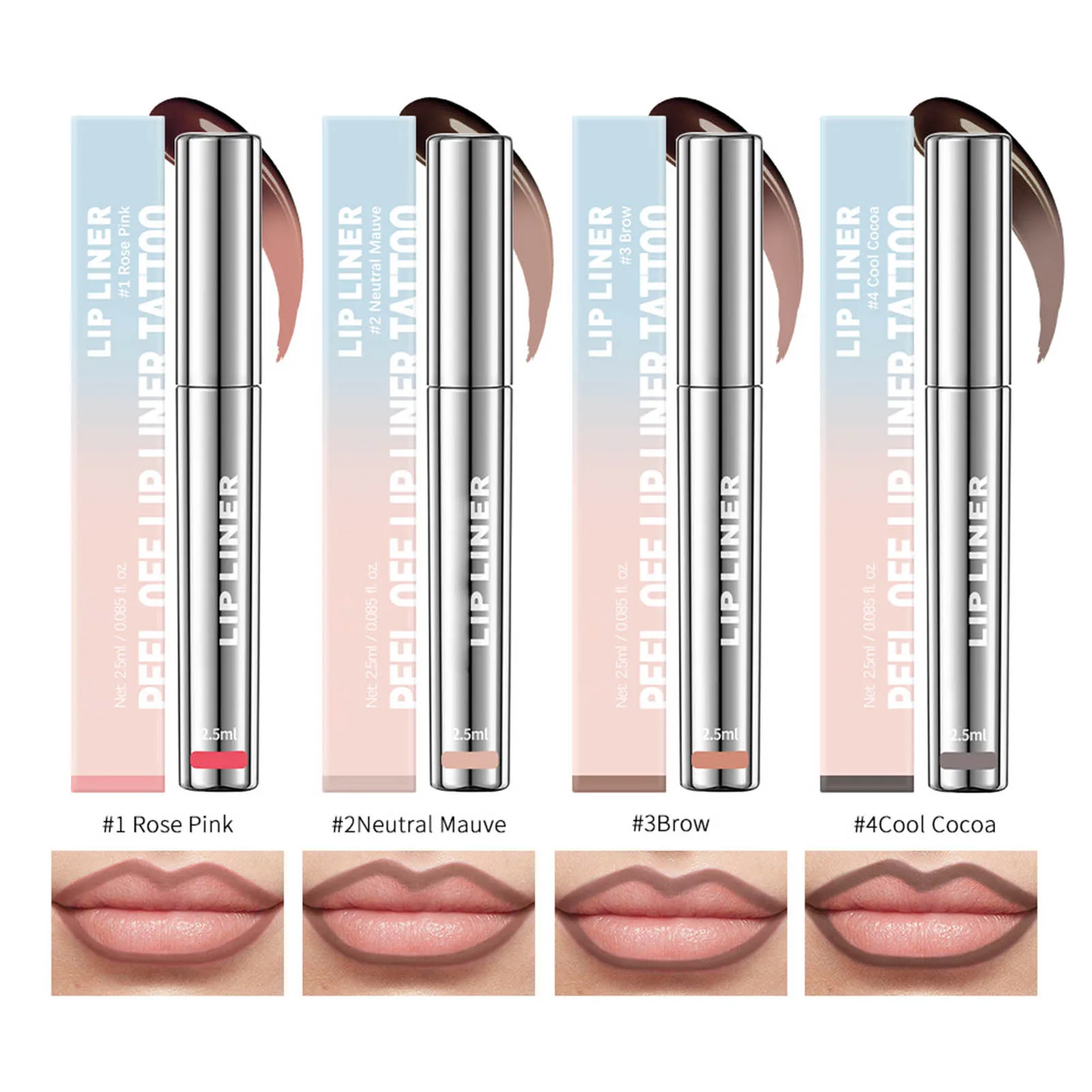 Cosmetic Pigmented Lip Liner Non-Fading Long Lasting Lipsticks for Daily Life Everyday Use