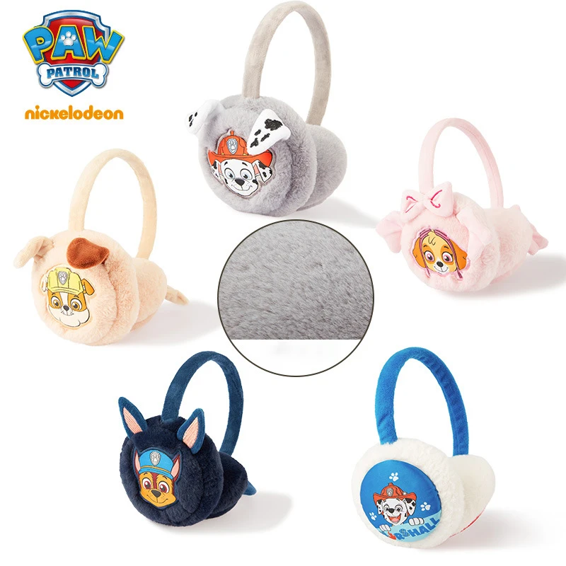 Paw Patrol Cute Skye Children's Earmuffs Autumn and Winter Outdoor Wind and Cold Warm Girls with Velvet Cartoon Decoration