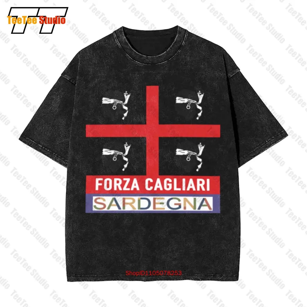 Camiseta extragrande vintage Ultras Cagliari Sardegna Quattro Mori 2GG7