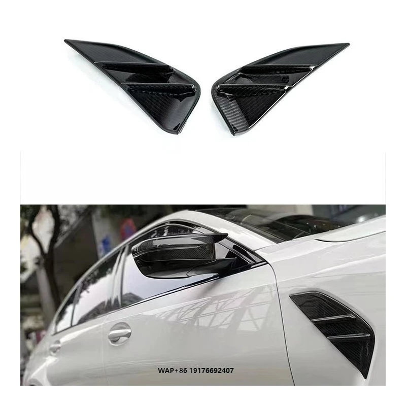 

For G80 G82 M3 M4 Dry Carbon Fiber Front Bumper Splitter Side Ventilation Cover Exhaust Decoration