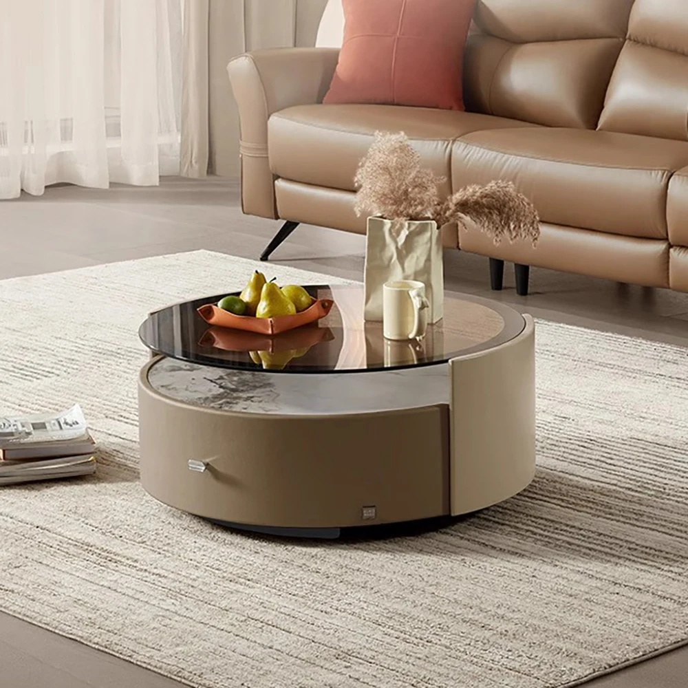 

Makeup Luxury Side Table Modern Round Unique Glam Coffee Tables Minimalist Unique Comfortable Mesa Auxiliar Hotel Furniture