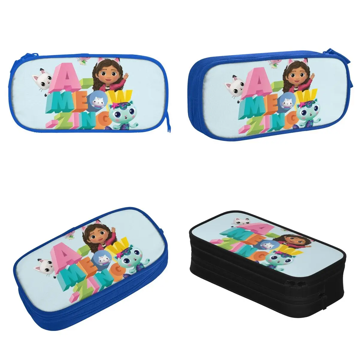 Lovely Gabby Dollhouse Pencil Case Pencilcases Pen for Student Big Capacity Pencil Bags School Supplies Zipper Stationery