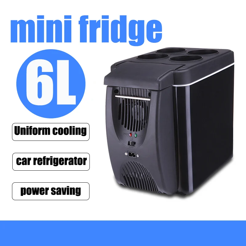 

Car Refrigerator 6 L Mini Refrigerator RV Travel Portable Freezer With Thermoelectric Cooler For Chilled Drinks And Fruits