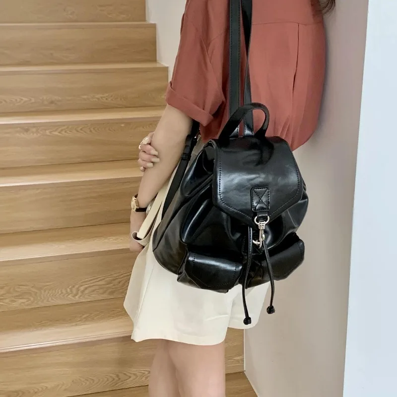 

Simple Kids Backpacks for Boy Versatile Cute Backpack Fashionable School Bag PU Large Capacity Travel Bags Designer Bag Mochila