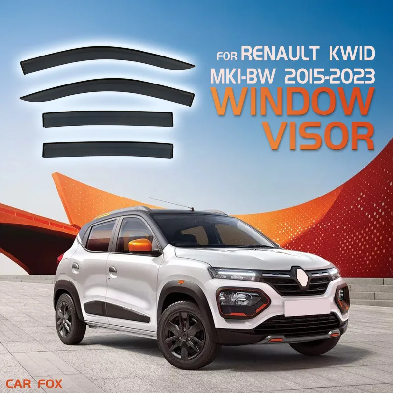 

For RENAULT Kwid Climber 2015+ Car Window Visor Awning Shelters Windshield Side Window Rain Sun Shade Auto Accessories