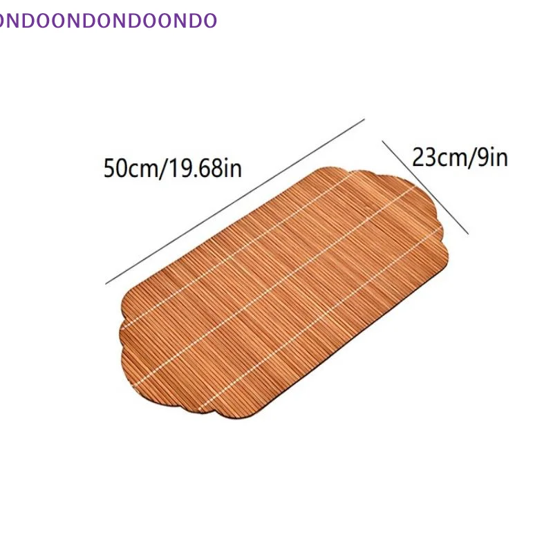 

Elegant Multicolor Bamboo Tea Mat for Heat Insulation and Anti Scalding Tea Time Accessories