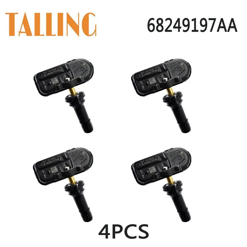 

68249197AA 4Pcs TPMS Tire Pressure Sensor for Jeep Cherokee Dodge Ram 1500 2500 3500 2014-2021 68239720AA 68157568AA