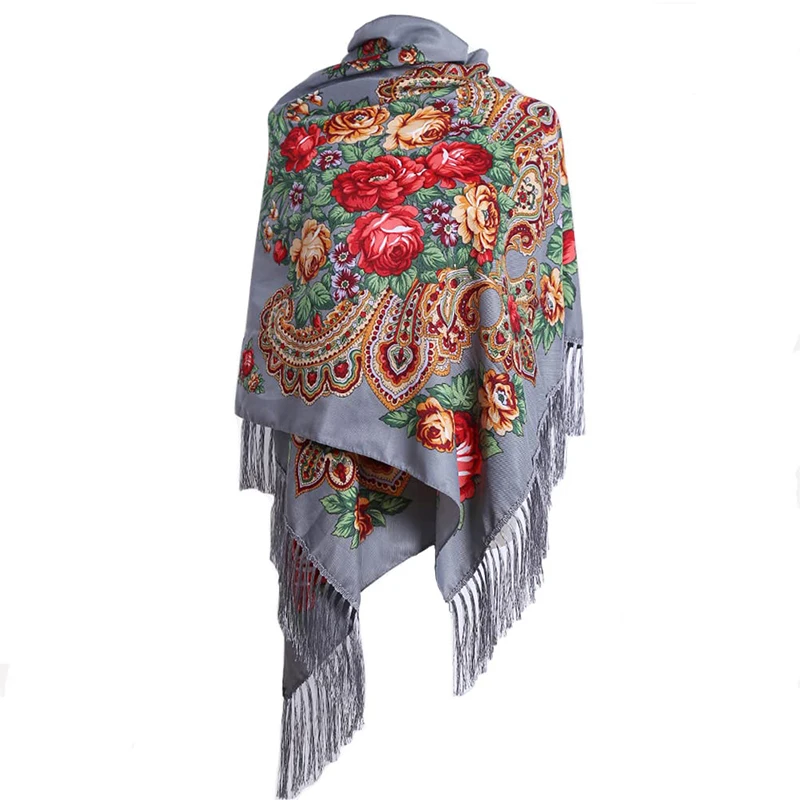 2024 Print Shawls Female Designer Women Winter Scarf Pashmina Flower Bufandas Foulard Warm Hijab Wraps Travel Stoles