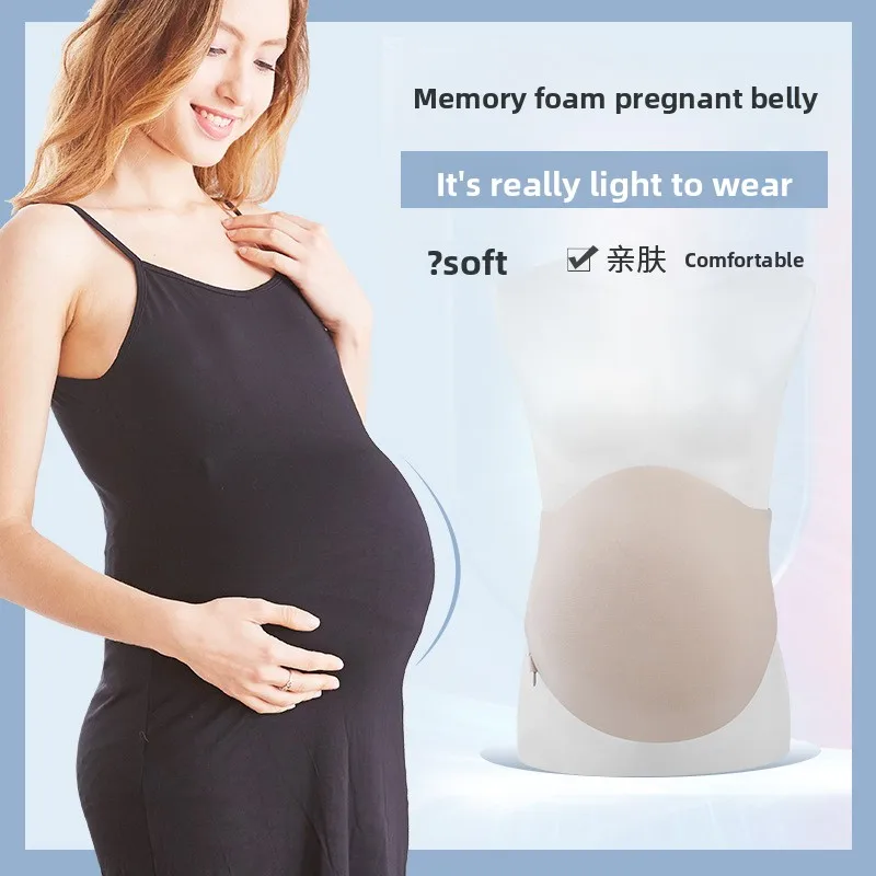 Memory Foam Fake Belly - Ultra Realistic Pregnancy Prop for Stage & Performance