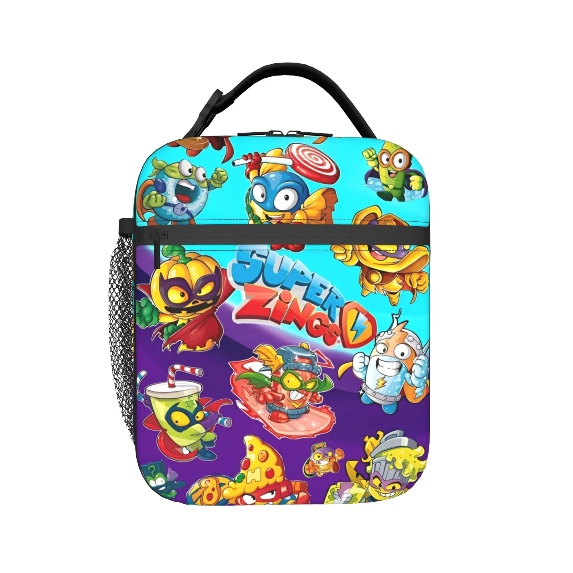 

Термоизолированная сумка для обеда Super Zings для пикника, забавная портативная сумка-контейнер Superzings, термосумка-холодильник для мужчин и женщин, ланч-боксы