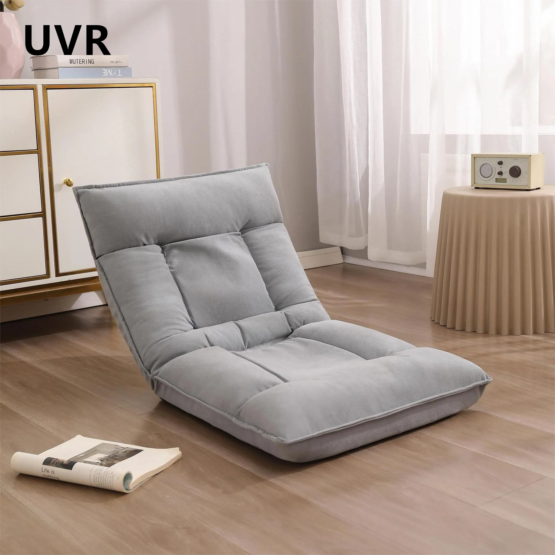 UVR Foldable Tatami Household Living Room Single Sofa Chair Adjustable Computer Office Chair Balcony Window Chair Lazy Sofa