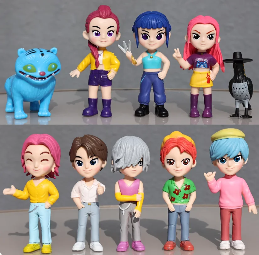 2025 Anime Kpop Devil Hunter Doll Vinyl Toy Rumi Mira Zoi Character Vinyl Mask Blind Box Ornament Toy Christmas Gift