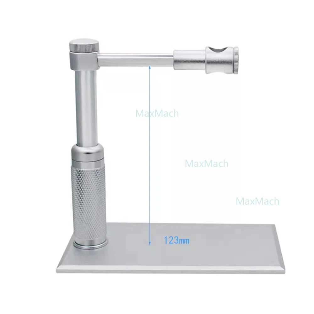 Digitaler Mikroskopständer im Stiftstil, 12 mm Durchmesser, Ausrüstungstesthalterung, verstellbarer Halter aus Edelstahllegierung und Aluminium