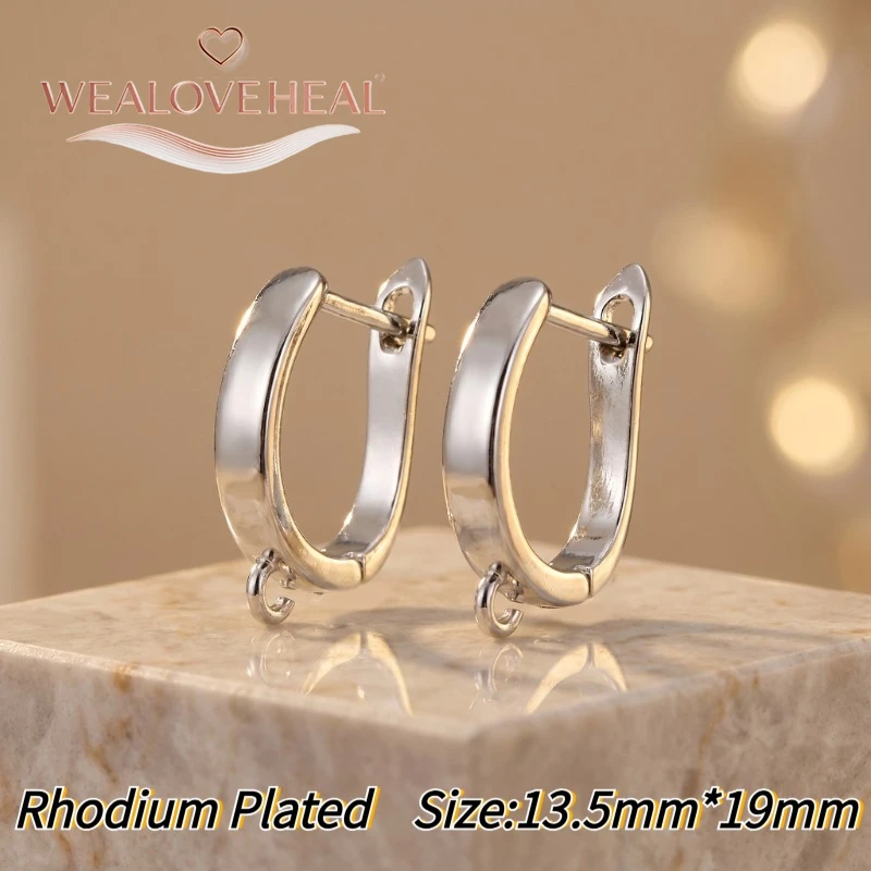 schmuckherstellung zubehör，18K Gold/Rhodium plattierte Hebelverschluss-Ohrringkomponenten, Messing-Pavé-CZ-Zirkon-Dreieckstab-Ohrhaken für DIY-Schmuckherstellung – Detail 25