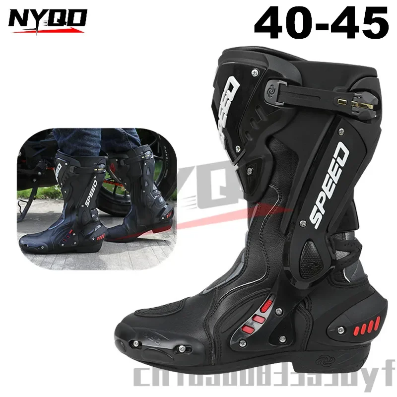 Riding Tribe Motorcycle Boots for Men Motocross Racing Boots Motorbike Shoes Botas Moto Riding Boots To Protect Motorcyclists