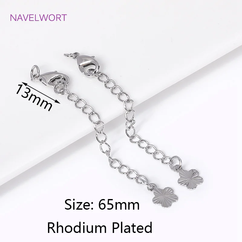 18 Karat vergoldet mit Karabinerverschlüssen, Endverlängerung, Schwanzkette, Verlängerungskette für Schmuckherstellung, DIY-Armband, Halskette – Detail 32