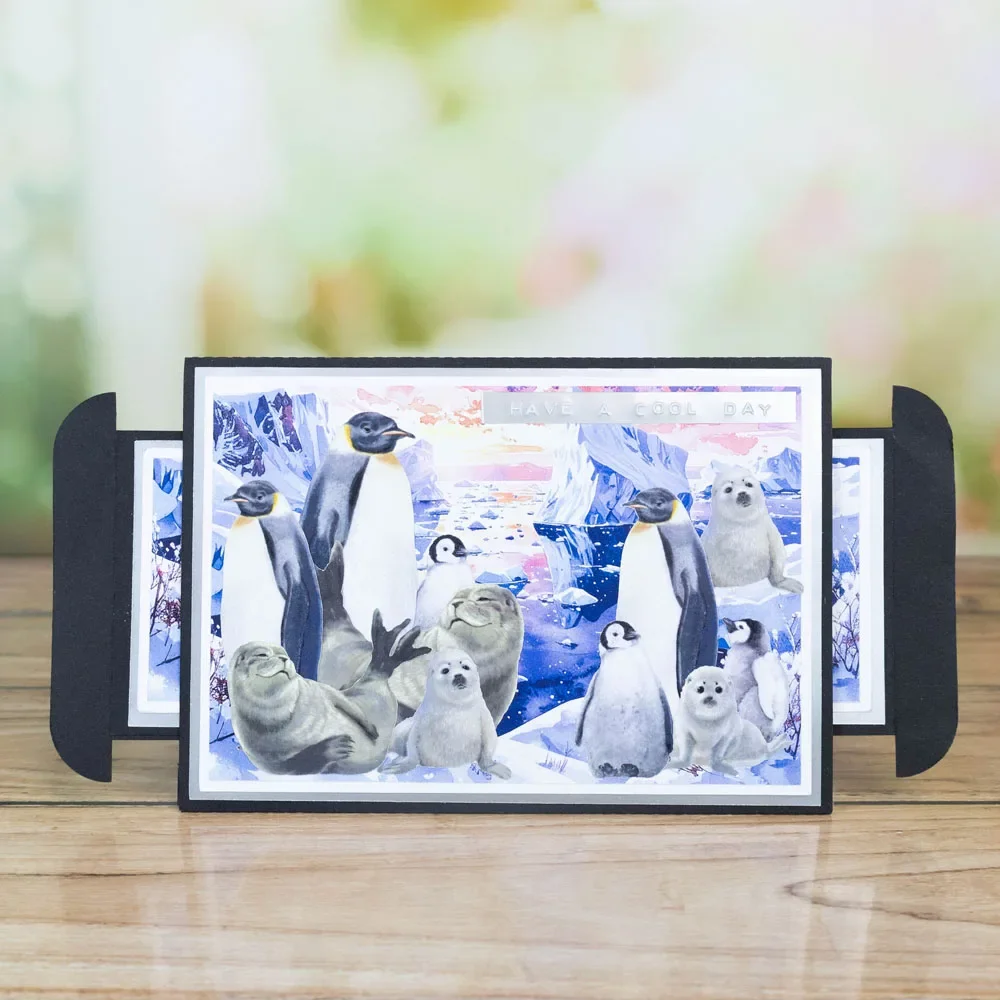 Penguin standing straight Christmas Cutting Dies Scrapbook Diary Decoration Stencil Embossing Template DIY Greeting Card 2025