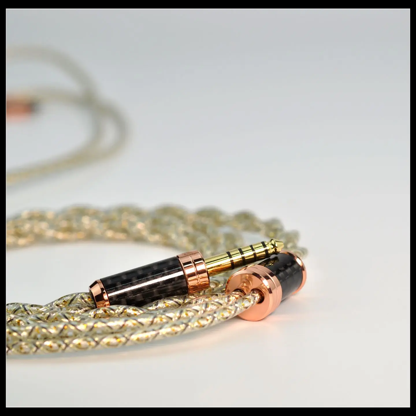 Canary Series Gold silver copper hybrid high-end upgraded cable 0.78MM IE900 N5005 MMCX view 4