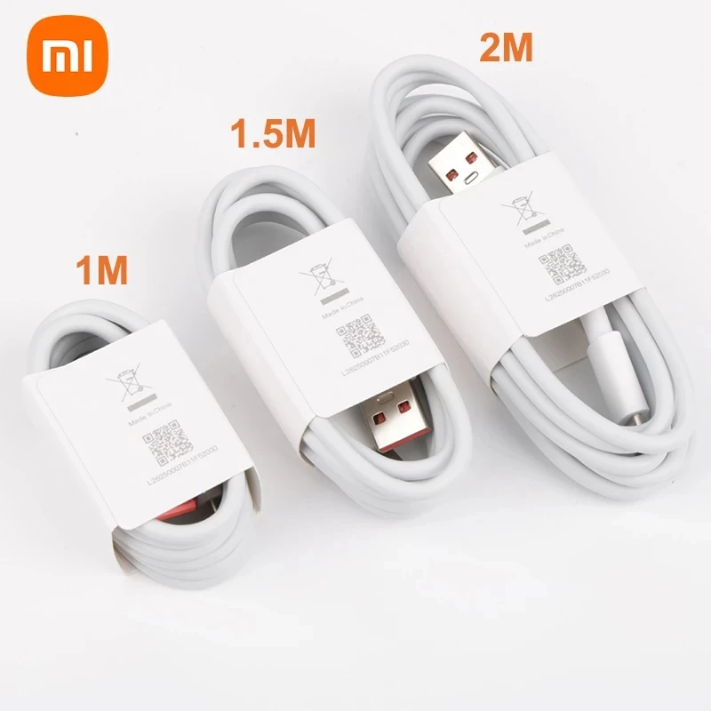 Orijinal Xiaomi 7A USB c-tipi süper hızlı şarj kablosu Xiaomi Mi12 Pro Oneplus Realme Huawei P30 P40 Mate40 için uygundur