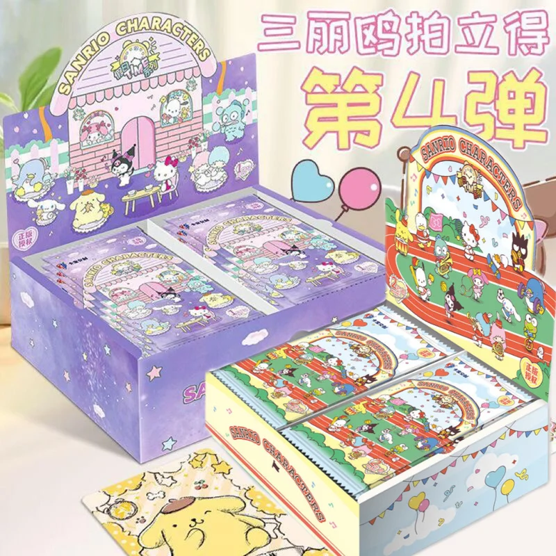 

Новая оригинальная коллекционная карта Sanrio Family Polaroid Series, слепая коробка, коробка-сюрприз, коллекционная карта мультфильмов Kuromi, подарок