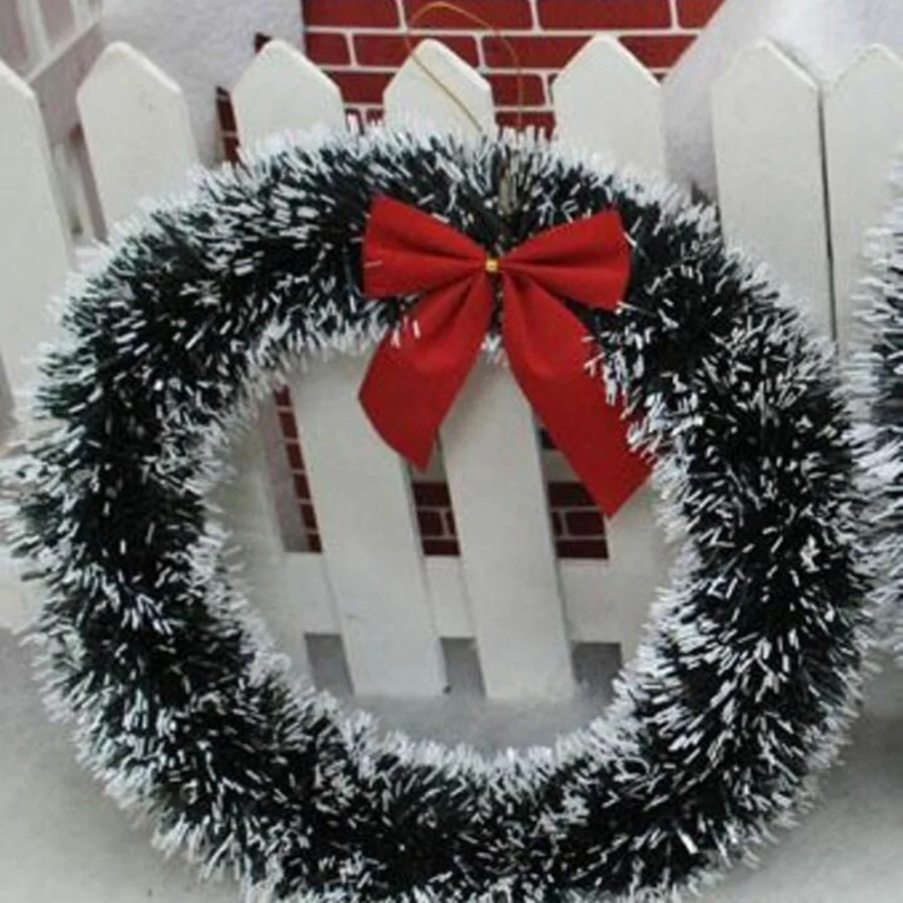 35cm Christmas Wreath Decorations High quality Christmas Door Festival Garland Hanging Wall Window Wreath Set Tool