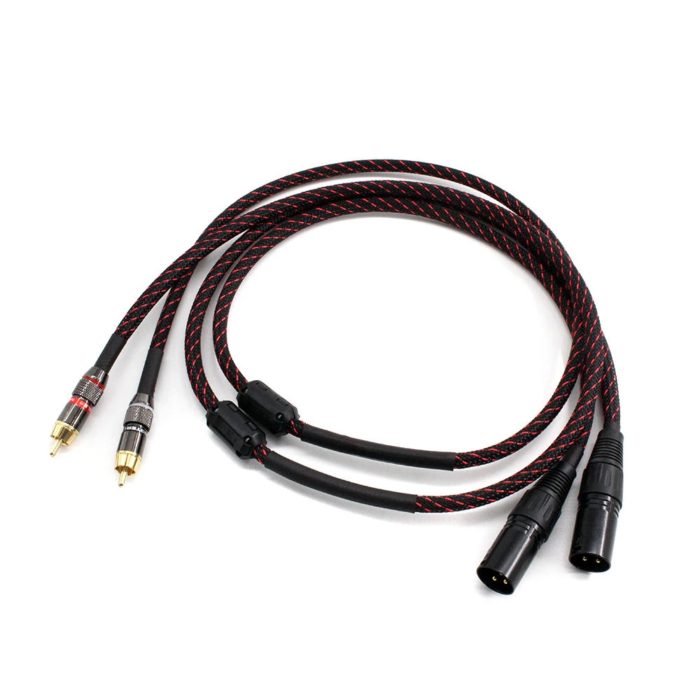 1 Pair CANARE HIFI Dual RCA To 2 XLR Male/Female High-performance Audio Interconnect Signal Cable For Mixer Microphone Amplifier