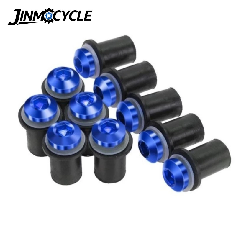 

10PCS FOR Kawasaki Versys650 Ninja 650N / 650F 2010 2013 2014 -2021 2022 2023 2024 Universal Motorcycle Windscreen Screws Bolt