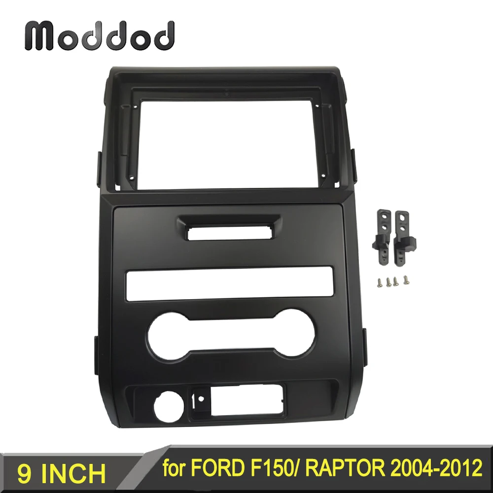 

9 INCH Radio Frame for FORD F150 RAPTOR 2004-2012 Left Hand Drive Double 2 Din Audio Dash Installation Trim Surround Kit Bezel