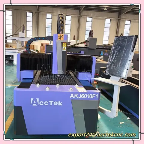 1500W 2000W 3000W CNC 금속판 절단 파이버 레이저 커터 기계 AKJ6010F1 프로모션 가격 레이저 금속 절단 기계 6010