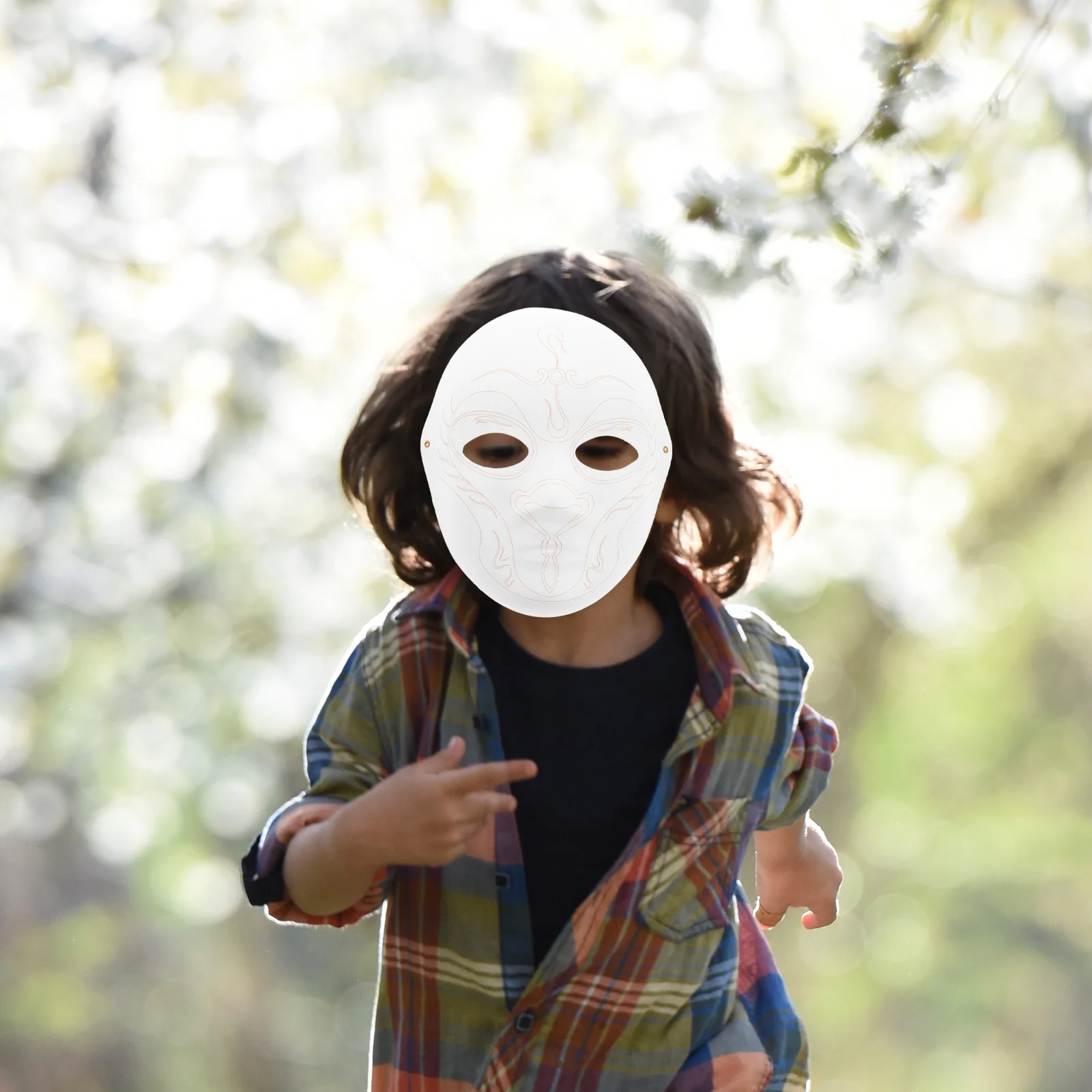 

Kids Animal Paper Mask Diy Blank Graffiti Painting Party Dress Halloween Cosplay Costume Carnival Decorative
