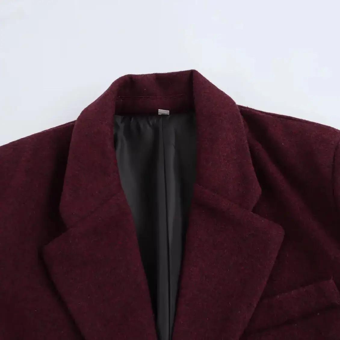 Diiyeg mulher 2025 outono nova moda em linha reta através do terno casaco retro manga longa botão jaqueta outerwear mujer