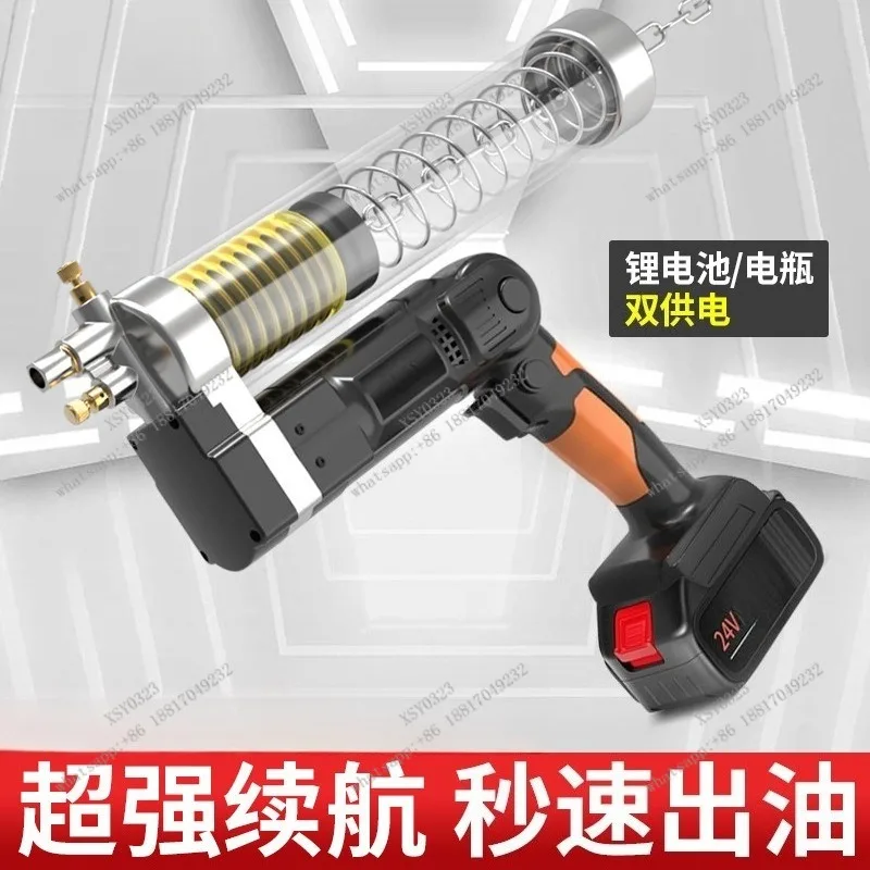 

Электрический смазочный пистолет 24В с литиевой батареей, автоматический, высокого давления, портативный, для экскаватора