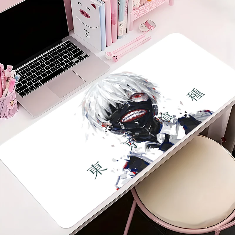 

Коврики для мыши T-tokyo Ghoul Kaneki Ken, защитный коврик для стола, игровой коврик для мыши, декор офисного стола, длинный коврик для клавиатуры, коврики для компьютерного геймера