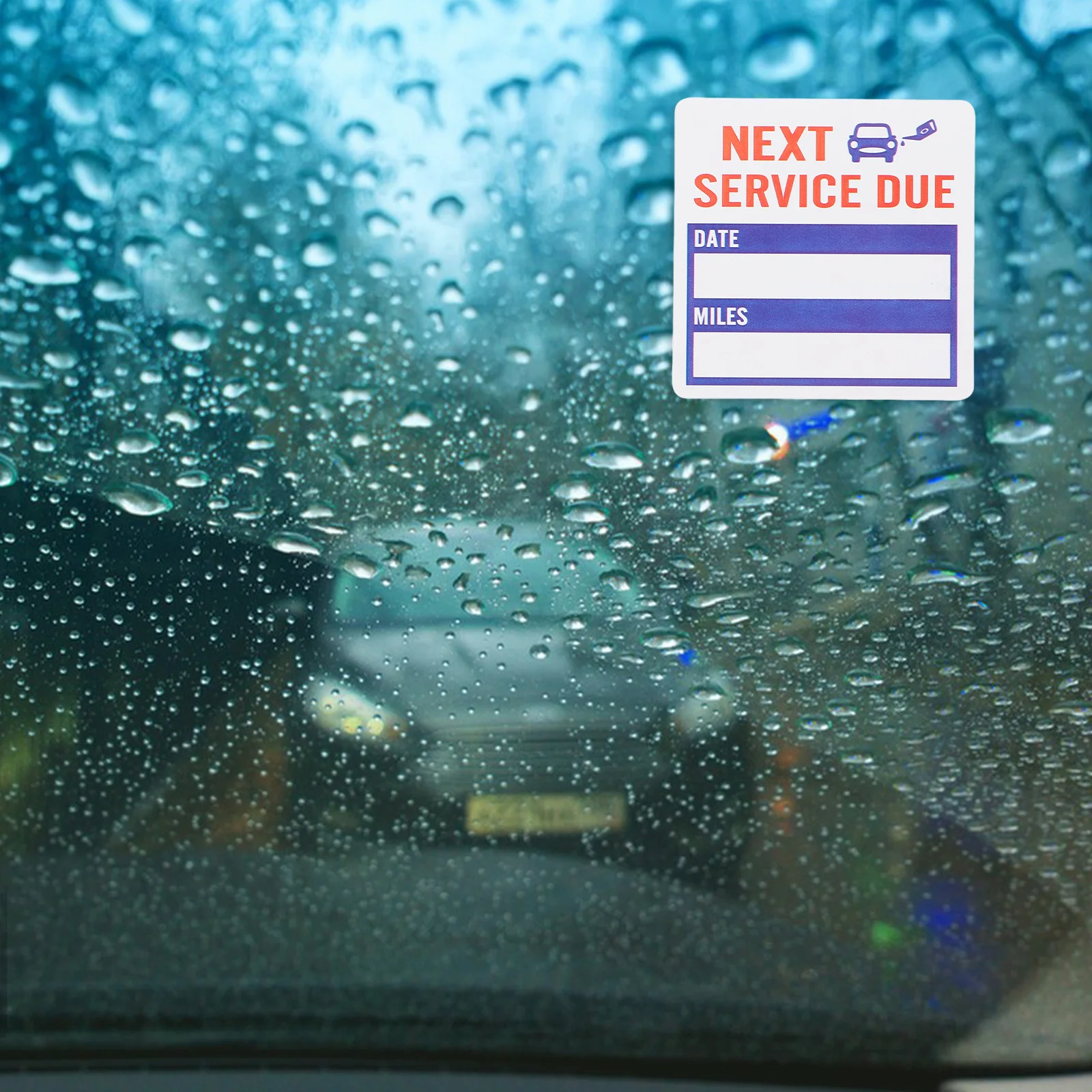 

2-рулонные наклейки для замены масла, водонепроницаемые наклейки с напоминанием о техническом обслуживании на лобовое стекло, наклейки для следующего обслуживания, Due на обслуживание автомобиля