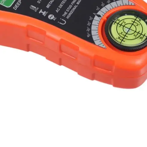 7-in-1 Handheld Wall Detector Stud Metal Wood AC Wire Finder With Backlit LCD Display Audio Alarm And Built-in Level Tool