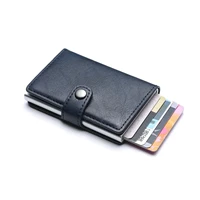 Anti Rfid Bank Card Holder Wallets for Men Luxury Brand MaleLeather Credit Cardholder Case Luxury Small Slim Thin Smart Wallet 4
