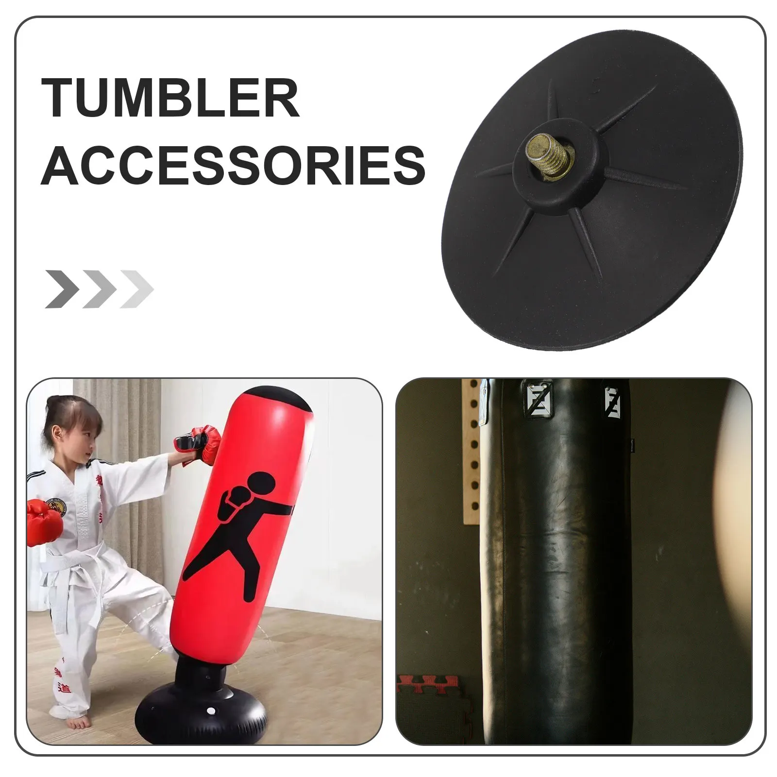 6Pcs Sandbag Suction Base Robust Rubber Design for Boxing Bag Vertical Stability Gym Home Use Replacement Suction Cup Parts